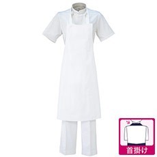 綿100%厨房胸当てエプロン(31-T155)