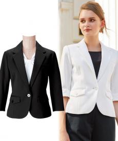 ニットワッフルジャケット[女性用](32-00106)