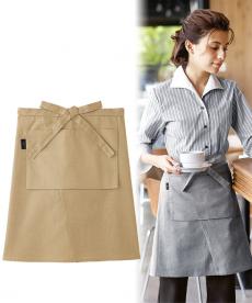 前掛けカフェエプロン[男女兼用](32-27306)