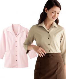 にょる 　RK⑥ 34207 ボストン商会 ベルカラーシャツ/七分袖(女性用)｜飲食店