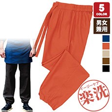 作務衣風格子下衣[男女兼用](32-42305)