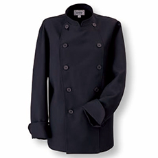 アンクル加工コックコート/ブラック[男女兼用](33-AN1141)