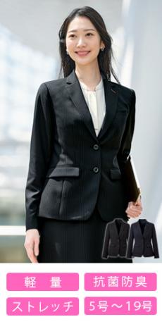 [通年]ジャケット[ストライプ/ストレッチ/抗菌防臭](33-GJAL2451)