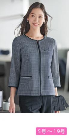 [春夏用]オーバーブラウス[ツイード/七分袖](33-GOBL2405)