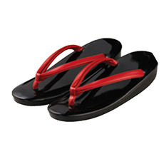 草履/ブラック(33-OD152)