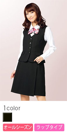 [通年]2WAYストレッチ+脇ゴム。はき心地にこだわったラップキュロット(34-AC3209)