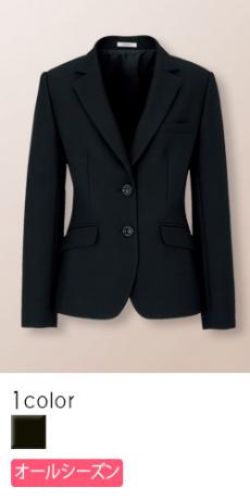 【在庫限り】[通年]<Eternal>高級感ある二つボタンのブラック・ジャケット(34-AJ0227)