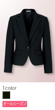 【在庫限り】[通年]<Eternal>高級感ある一つボタンのブラック・ジャケット(34-AJ0228)