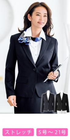 [通年]ジャケット[ストレッチ/ストライプ](34-AJ0246)