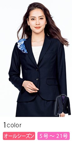 ジャケット[チェック/静電気防止/抗菌防臭](34-AJ0268)