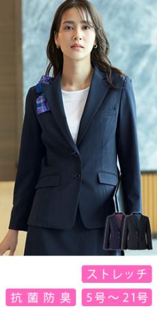 [通年]ジャケット[ストレッチ/ストライプ](34-AJ0289)