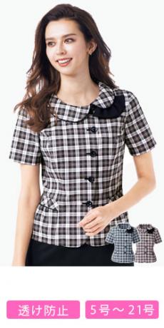 オーバーブラウス[リボン付](34-AJ0843)