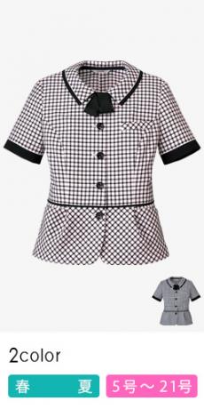 【在庫限り】[春夏用]オーバーブラウス[チェック/高通気](34-AJ0847)