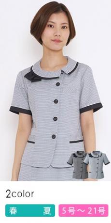 [春夏用]オーバーブラウス[リボン付き](34-AJ0849)