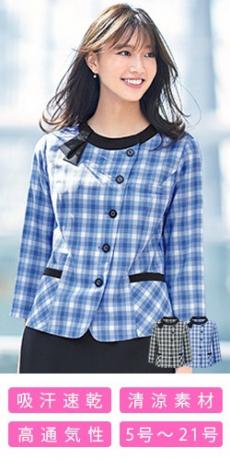 [春夏用]オーバーブラウス[吸汗速乾](34-AJ0855)