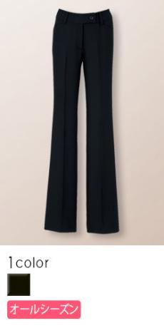 【在庫限り】[通年]こだわりのシルエットで高級感を醸したブラック・パンツ(34-AP6219)