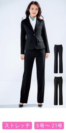 [通年]パンツ[ストレッチ/ストライプ](34-AP6232)