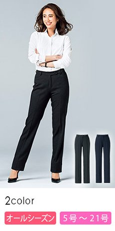 [通年]裾上げらくらくパンツ[トラッドパターン](34-AP6243)