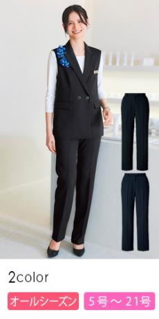 [通年]裾上げらくらくパンツ[ストレッチ/抗菌防臭/吸水速乾](34-AP6246)