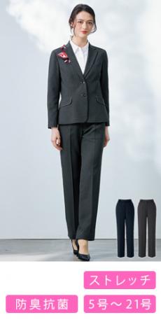 [通年]裾上げらくらくパンツ[小柄チェック/ストレッチ](34-AP6255)