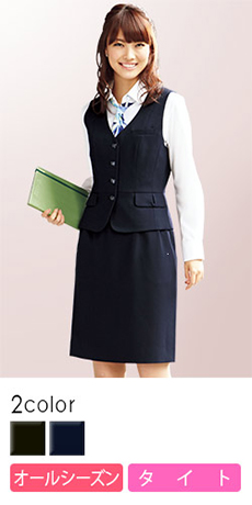 [通年]深みのある美発色が上品なタイトスカート(34-AS2257)