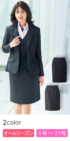 【在庫限り】[通年]<温度調整機能素材>タイトスカート(34-AS2283)