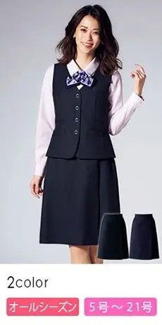 [通年]プリーツスカート[ストライプ/抗菌防臭](34-AS2323)