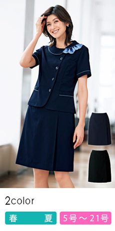 [春夏用]軽量・ストレッチプリーツスカート(34-AS2804)