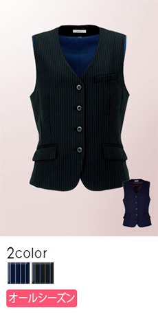 【在庫限り】[通年]ストライプ・ベスト(34-AV1229)