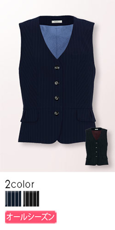 【在庫限り】[通年]ストライプ・ベスト(34-AV1236)