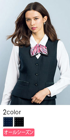 [通年]ベスト[コーデュラファブリック/ドット](34-AV1255)