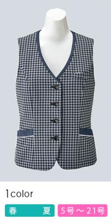 【在庫限り】[春夏用]ベスト[ニット/千鳥柄](34-AV1829)