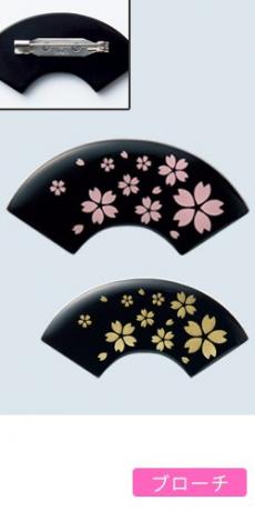 【在庫限り】[通年]ブローチ[扇モチーフ](34-BCA9116)