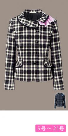 【在庫限り】[通年]ジャケット[タータンチェック/リボン取り外し可能](34-BCJ0116)