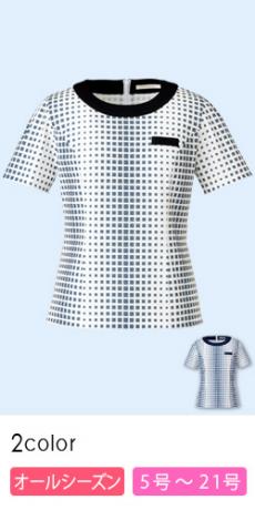 【在庫限り】半袖プルオーバー[ニット/チェック](34-BCK7305)