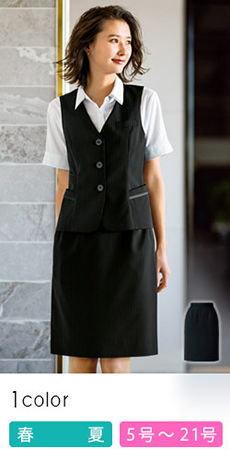 タイトスカート[ストライプ/吸水速乾/ストレッチ](34-BCS2705)