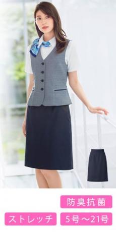 [春夏用]セミタイトスカート[ストレッチ](34-BCS2709)