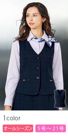 [通年]ベスト[チェック/ストレッチ](34-BCV1105)