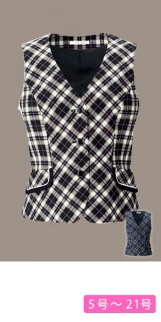 【在庫限り】[通年]ベスト[タータンチェック](34-BCV1106)