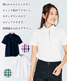 レディース吸水速乾ポロシャツ[女性用](34-FB4017L)