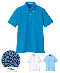 【在庫限り】ポロシャツ花柄[女性用](34-FB4018L)