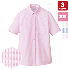 ニット吸汗速乾半袖ブラウス[女性用](34-FB4022L)