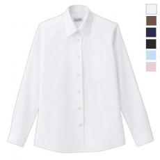 レギュラーカラー長袖ブラウス☆[女性用](34-FB4035L)