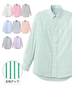 ストライプシャツ[男女兼用](34-FB4508U)