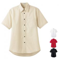 ブロードレギュラーカラー半袖シャツ[男女兼用](34-FB4527U)