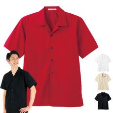 ブロードオープンカラー半袖シャツ[男女兼用](34-FB4529U)