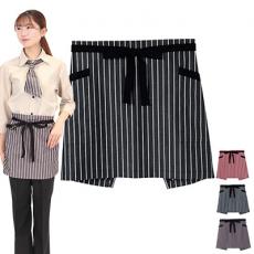 ショートエプロン/ストライプ[男女兼用](34-FK7126)