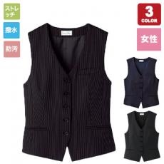パミオストライプベスト[女性用](34-FV1301L)