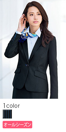 【在庫限り】[通年]シワになりにくく快適な着心地!高機能素材のストライプジャケット(34-LJ0169)