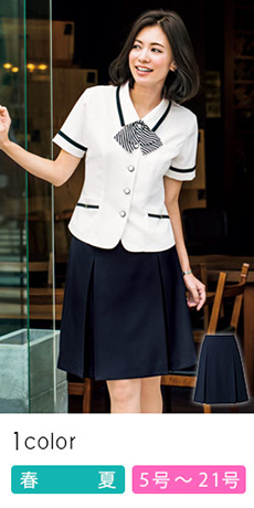 【在庫限り】[春夏用]<ilmare>蒸し暑い季節に嬉しい清涼感、キュートなプリーツスカート(34-LS2755)